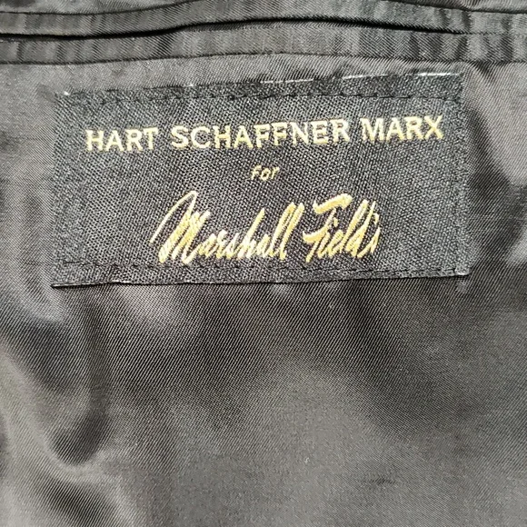 Black Wool Single Breast 2 Button Single Vent Mens Blazer Excellent Condition